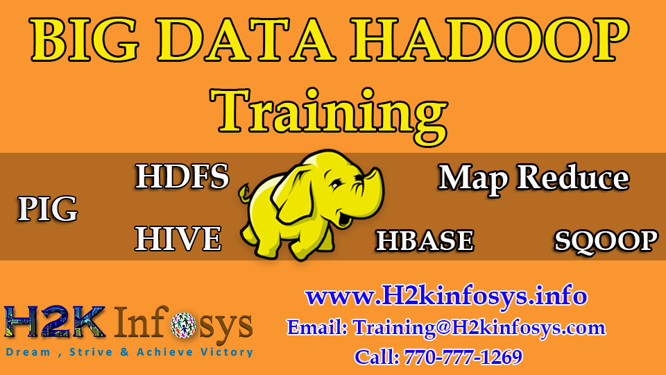 Hadoop Big Data Online Training Hadoop Big Data Online Training