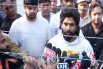 Allu Arjun jail, Allu Arjun visuals, allu arjun returns back home, Nampally