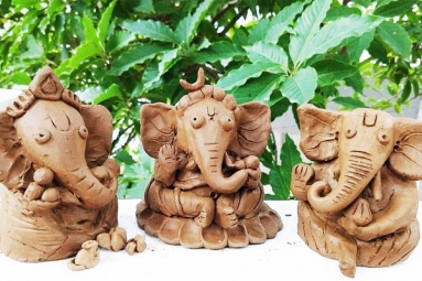 How to Make Eco-Friendly Ganesh Idol from Clay at Home