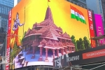 Times Square, temple, why is a giant lord ram deity appearing on times square and why is it controversial, Indian americans