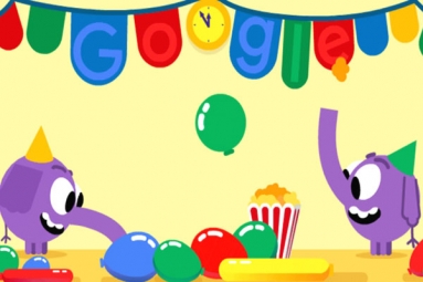 Google Doodle Marks New Year&#039;s Eve With A Pair Of Cute Elephants