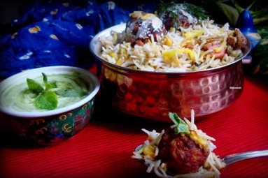 Tasty Kabuli Chana Kofta Biryani Recipe
