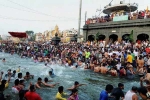 kumbh mela 2019 booking, kumbh mela, kumbh mela 2019 indian diaspora takes dip in holy water at sangam, Indian diaspora conclave