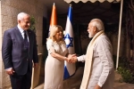 Modi in Israel, Modi in Israel, modi received by netanyahu in israel, Israeli premier benjamin netanyahu