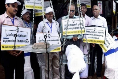 Protests in Kerala Against Body Weighing by Airlines