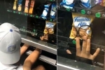 Indian American, Indian American, watch video of young indian american man allegedly stealing cookies from a vending machine goes viral, Pappu