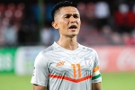 Sunil Chhetri breaking updates, Sunil Chhetri India, sunil chhetri is the fourth international player to achieve the feet, Indian football