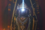 Surya Tilak Ram Lalla idol news, Surya Tilak Ram Lalla idol 2024, surya tilak illuminates ram lalla idol in ayodhya, Acharya