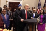 Trump, Indian, trump praises india americans for playing incredible role in his admin, Neil chatterjee
