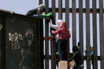 punjabis crossing mexico border, entering US via mexico, video clip shows punjabi women children crossing border fence into u s, Heatstroke