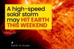 National Weather Service, Solar Storm news, a high speed solar storm may hit earth this weekend, Traveling