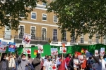 protest, London, pakistanis sing vande mataram alongside indians during anti china protests in london, India pakistan