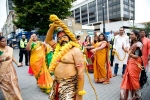NRIs Participate in Bonalu Festivities, bonalu festival, over 800 nris participate in bonalu festivities in london organized by telangana community, Handloom weavers
