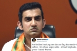 gautam gambhir, gautam gambhir turns politician, forget jail gautam gambhir s suggestion for indian flag shamers, Indians abroad