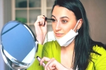 face masks, brows, how to wear makeup with a facemask, Skin care