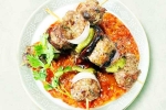 Roasted Lamb Dumplings and dates, Roasted Lamb Dumplings serving, recipe roasted lamb dumplings and dates with lebanese salsa, Salsa